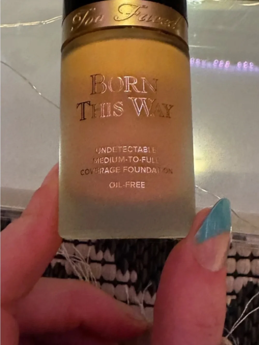 Too Faced Born This Way medium to full coverage light beige